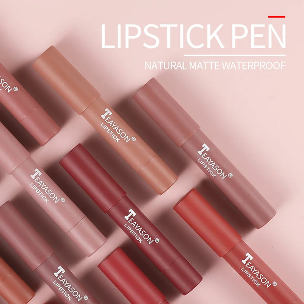 12 Colors Nude Lipstick Pencil