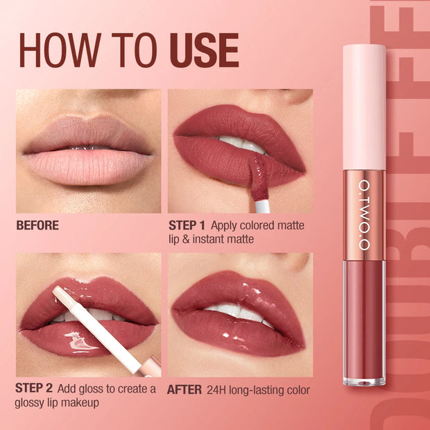 Long Lasting Waterproof Lip Combo