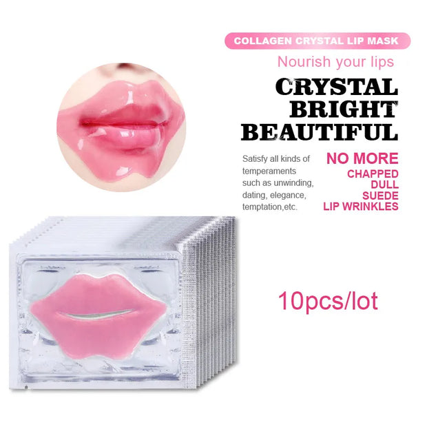 10Pcs Collagen Lip Plumper Masks