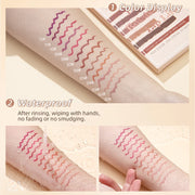 12Pcs/Set Waterproof Pencil Lipstick