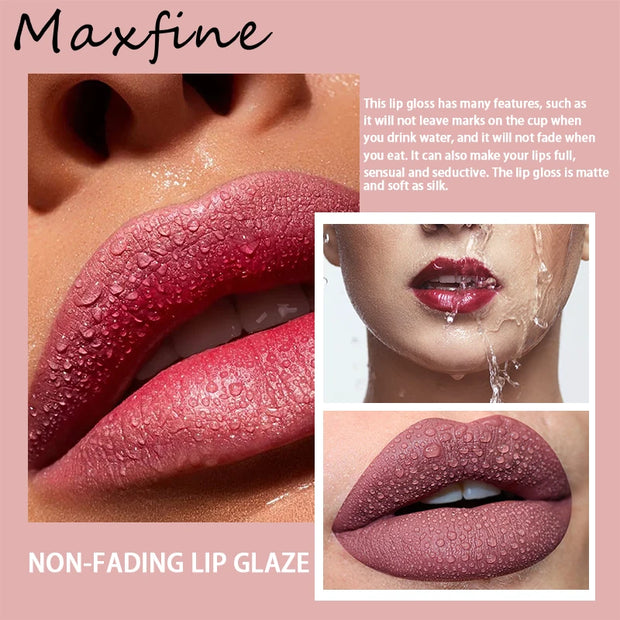 6-Color Waterproof Lip Gloss Set