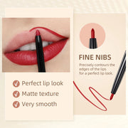 12Pcs/Set Waterproof Pencil Lipstick