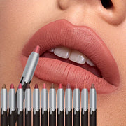 12 Colors Lip Liner Foam Pencil